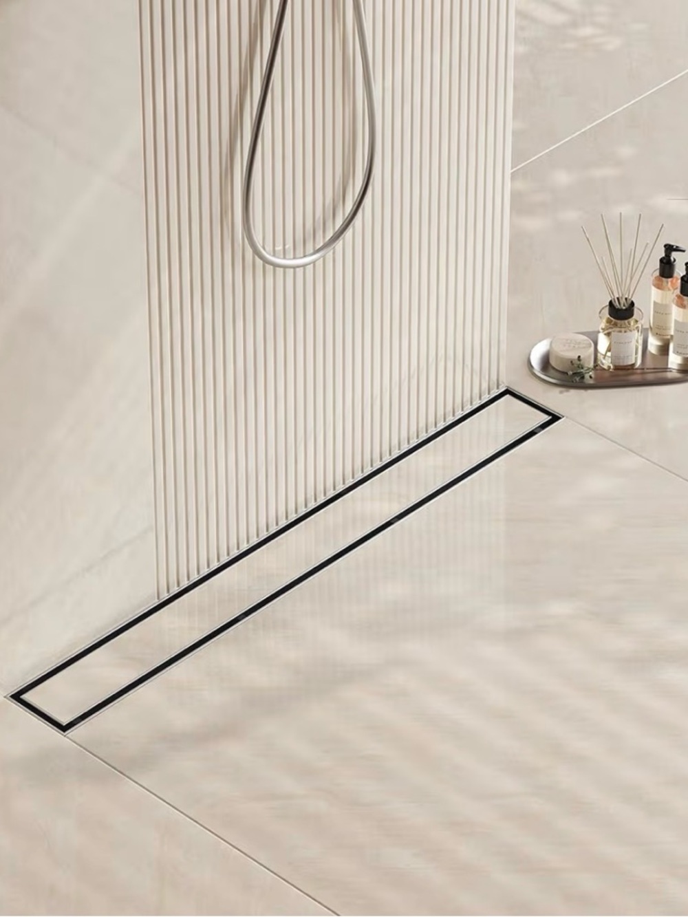 Neodrain 30” Linear Shower Drain Tile Insert Stainless Steel 2-in-1 Cover